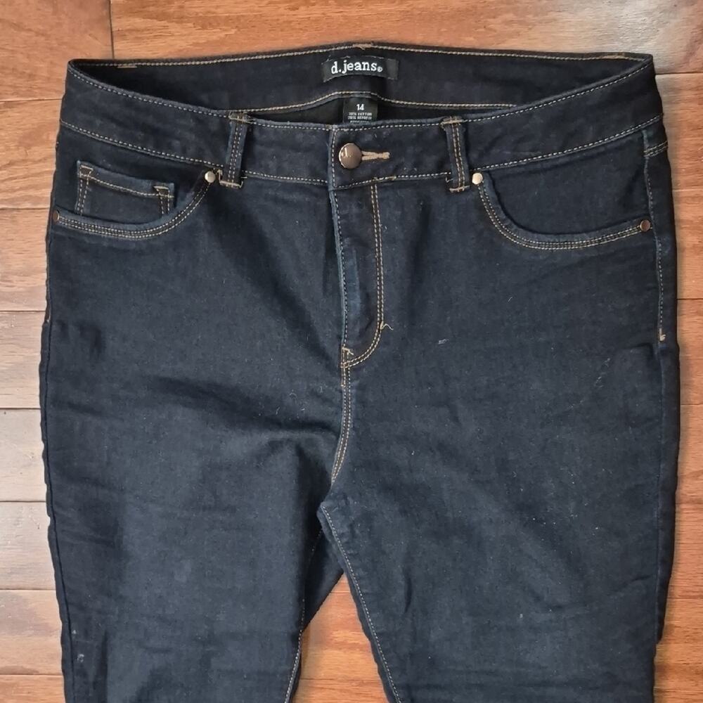 d. jeans Women's Size 14 Dark Blue Skinny Jeans - Picture 5 of 11